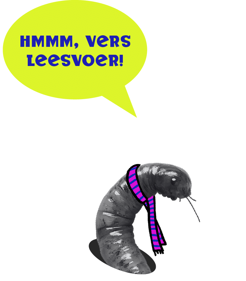 worm met sjaal